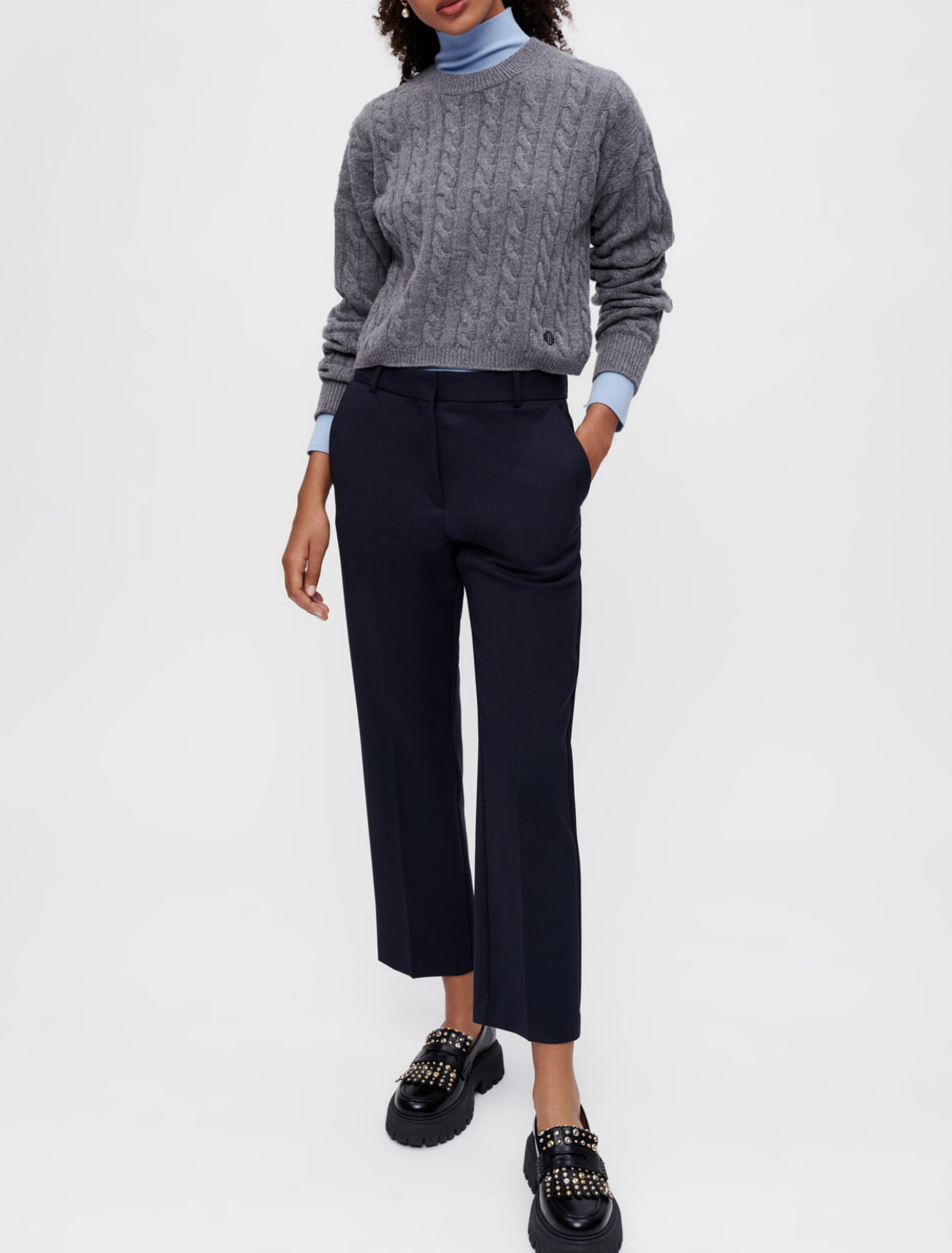 Pantalon de tailleur droit