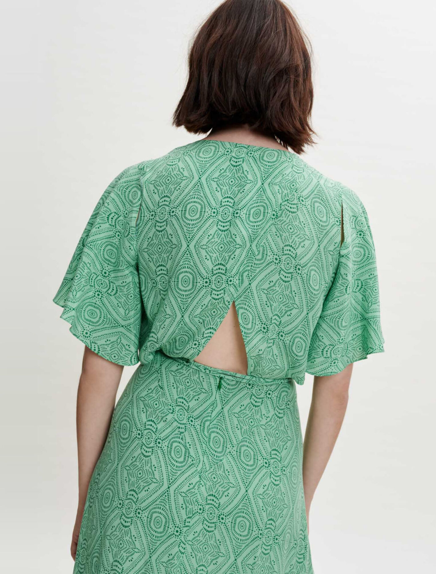 Robe foulard fluide et imprimée