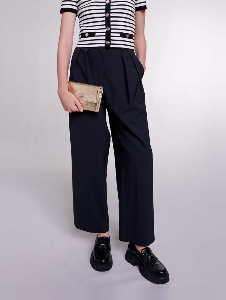 Pantalon large avec ceinture