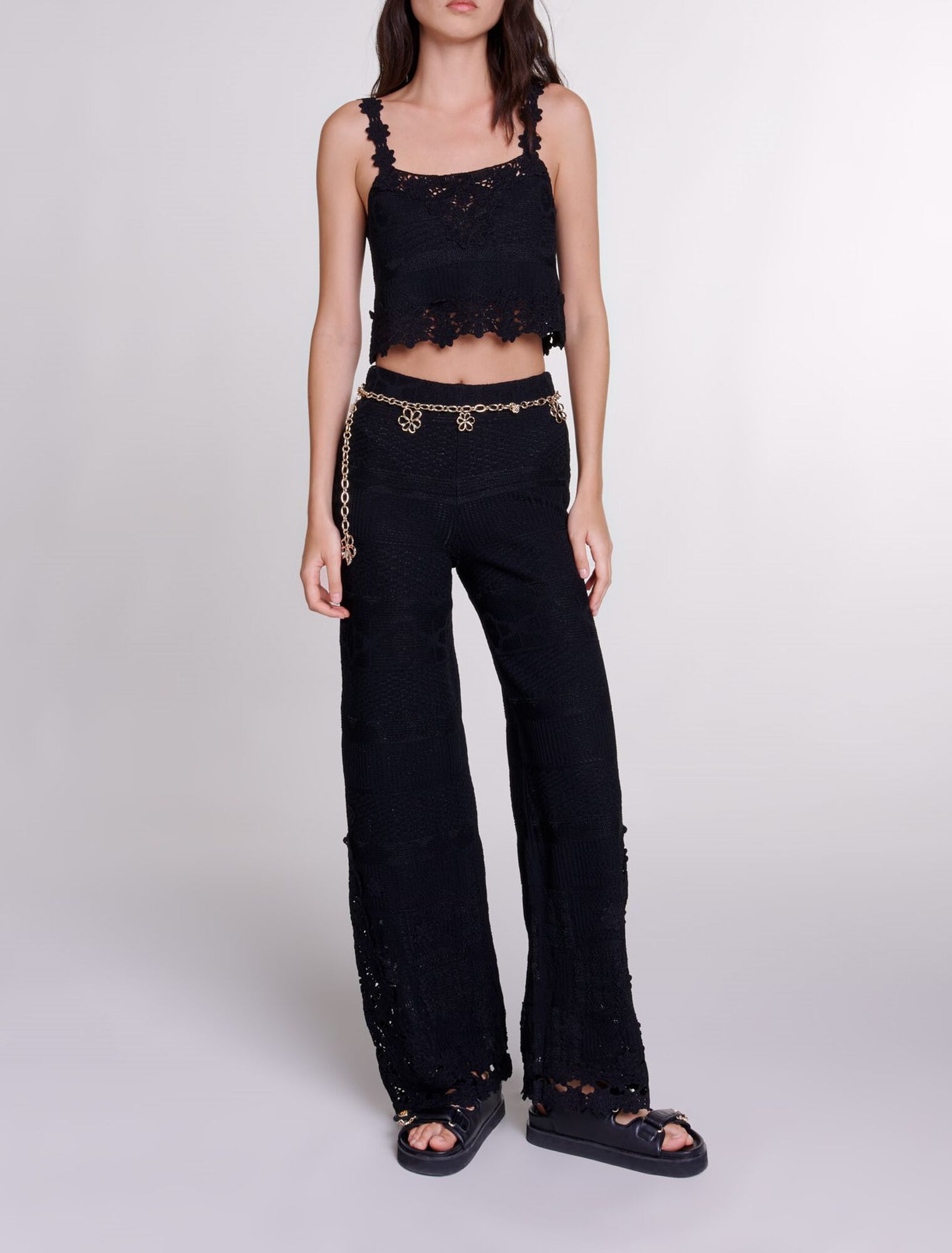 Pantalon en crochet