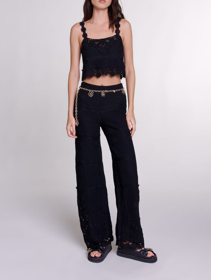 Pantalon en crochet