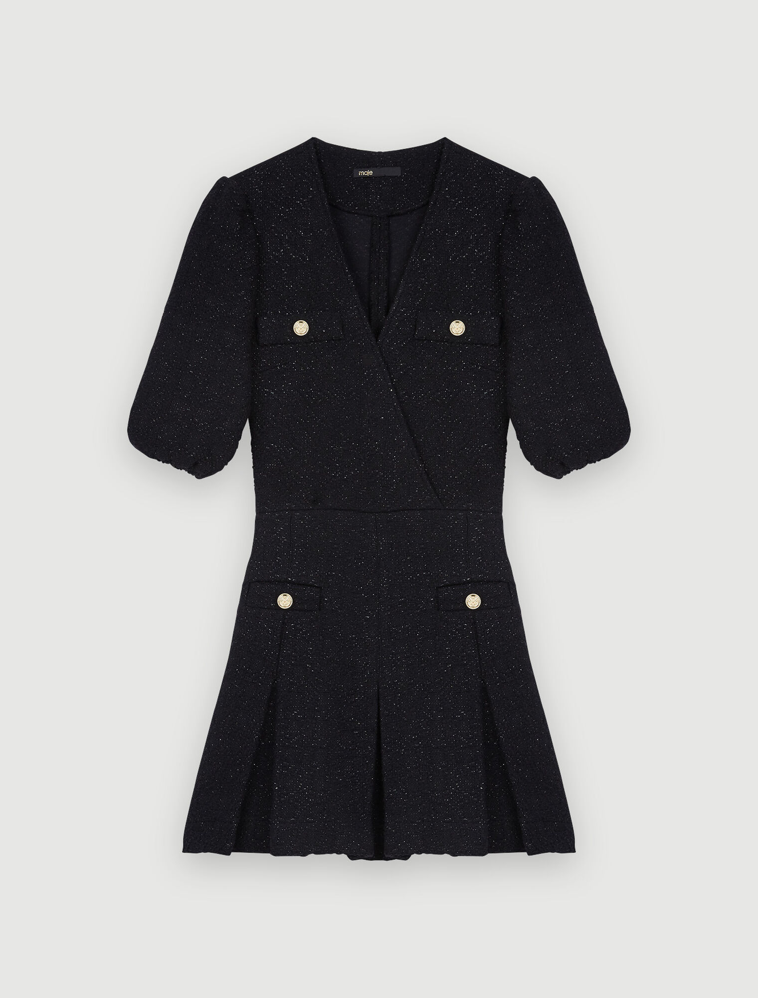 Robe courte en tweed