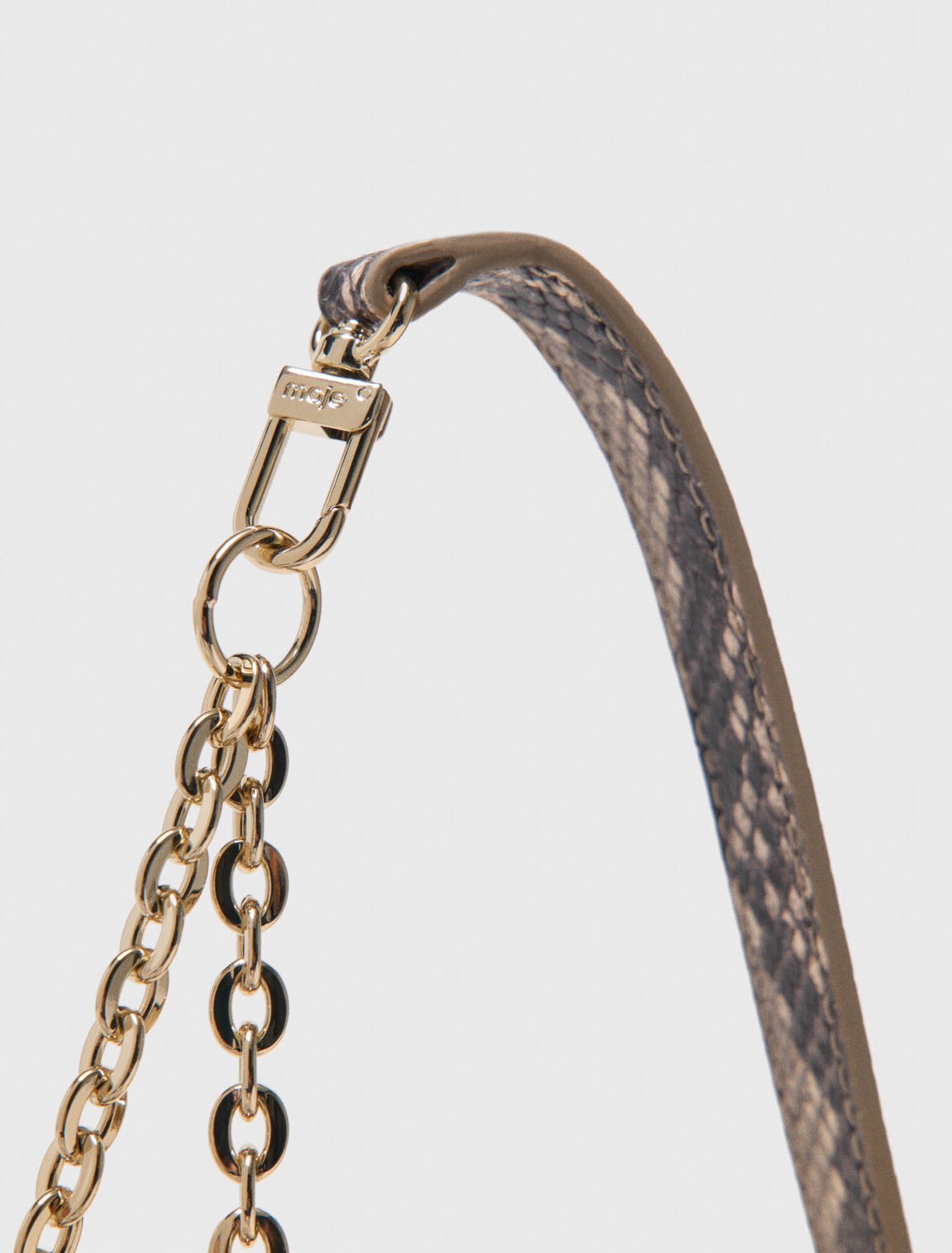 Miss M walk en cuir effet python