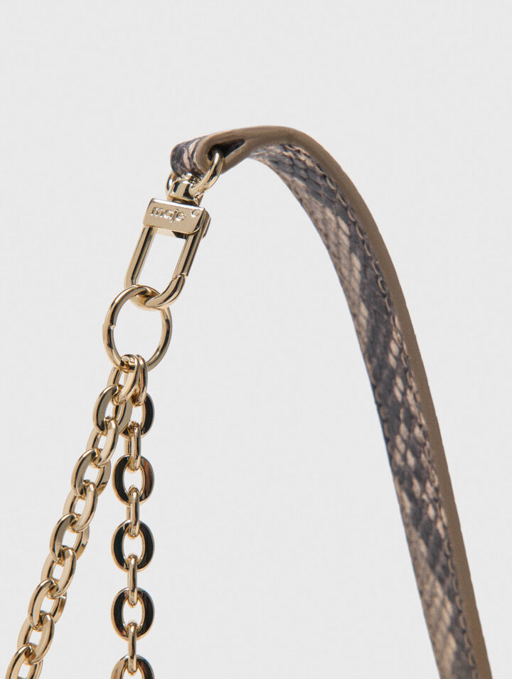 Miss M walk en cuir effet python