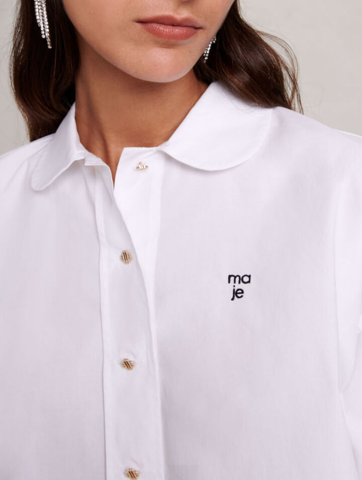Chemise courte en coton