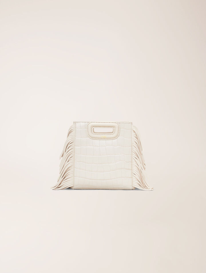 Sac M Mini en cuir effet croco