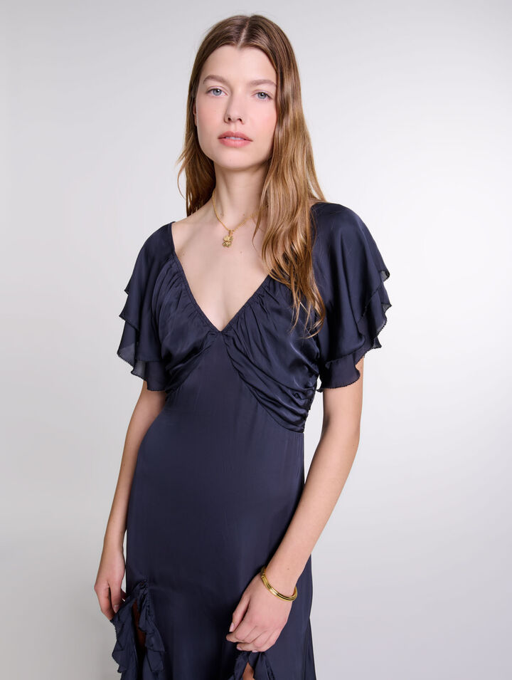 Robe longue dos ouvert
