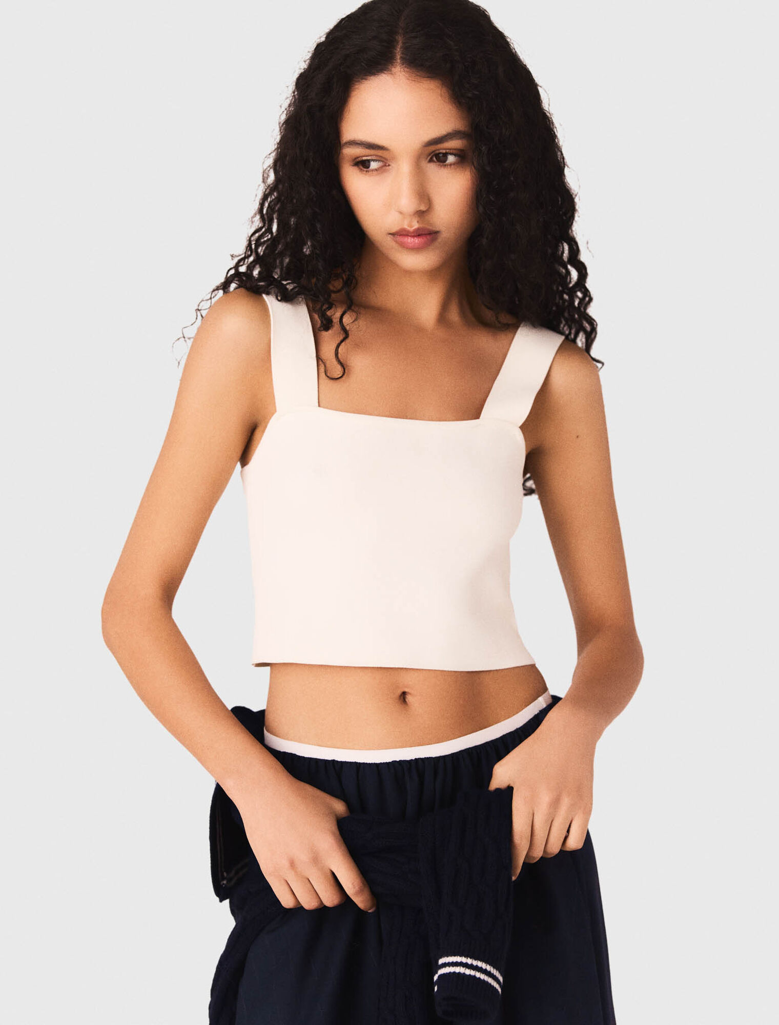 Crop top en maille