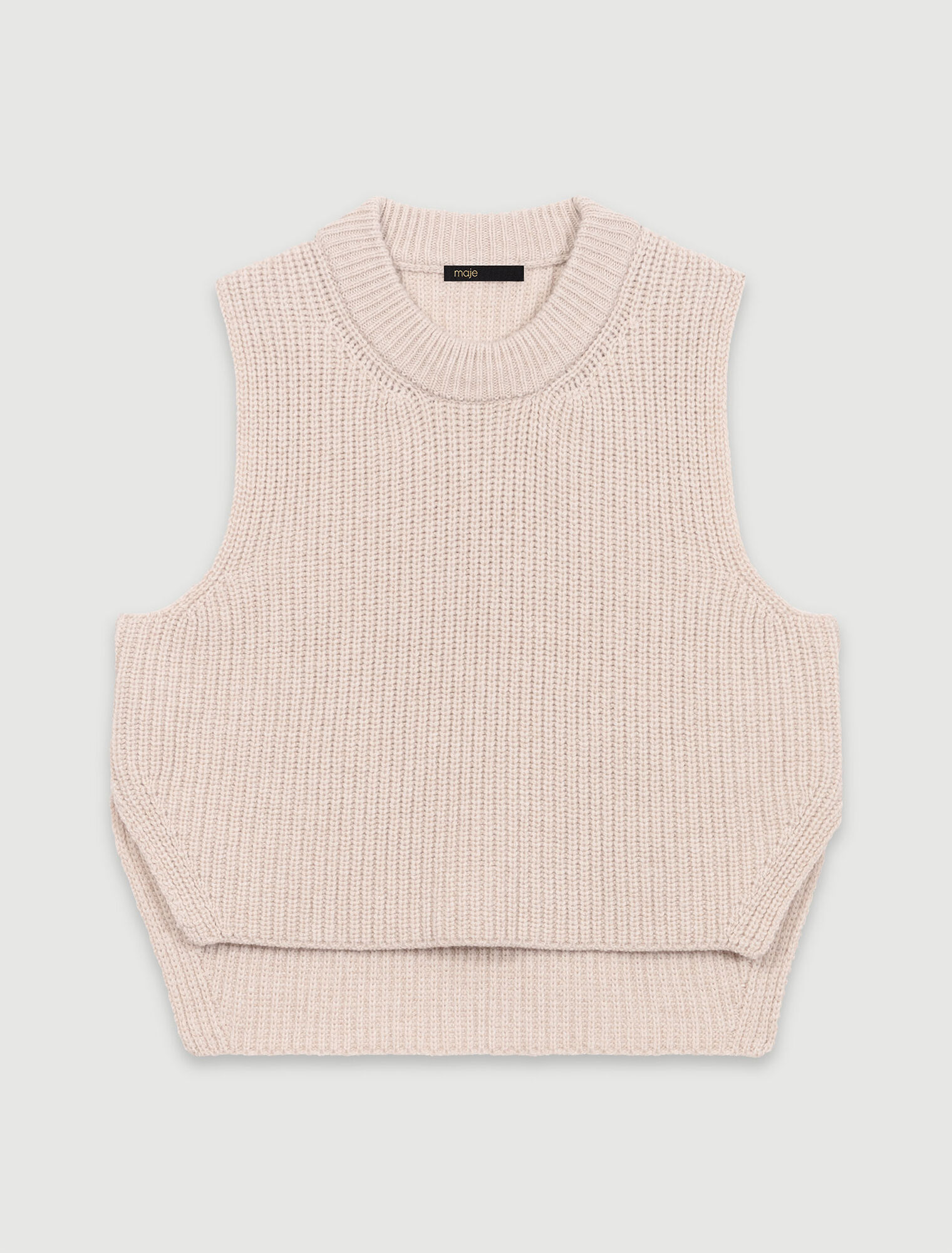 Pull en laine sans manche