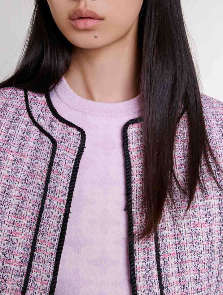 Veste courte en tweed