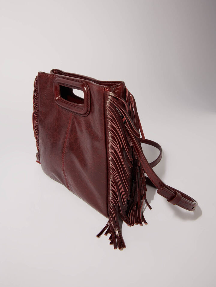 Sac M en cuir craquelé