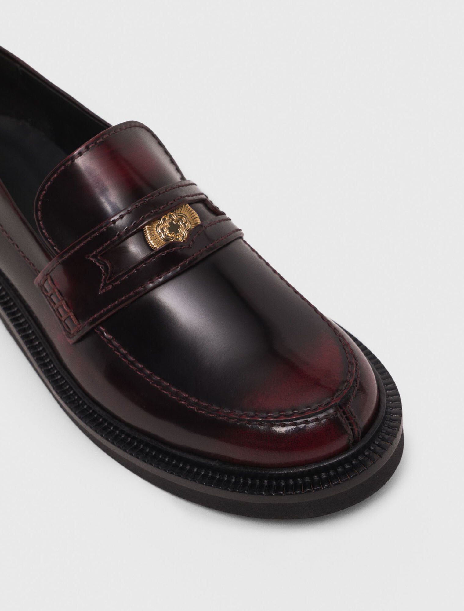 Mocassins en cuir brossé