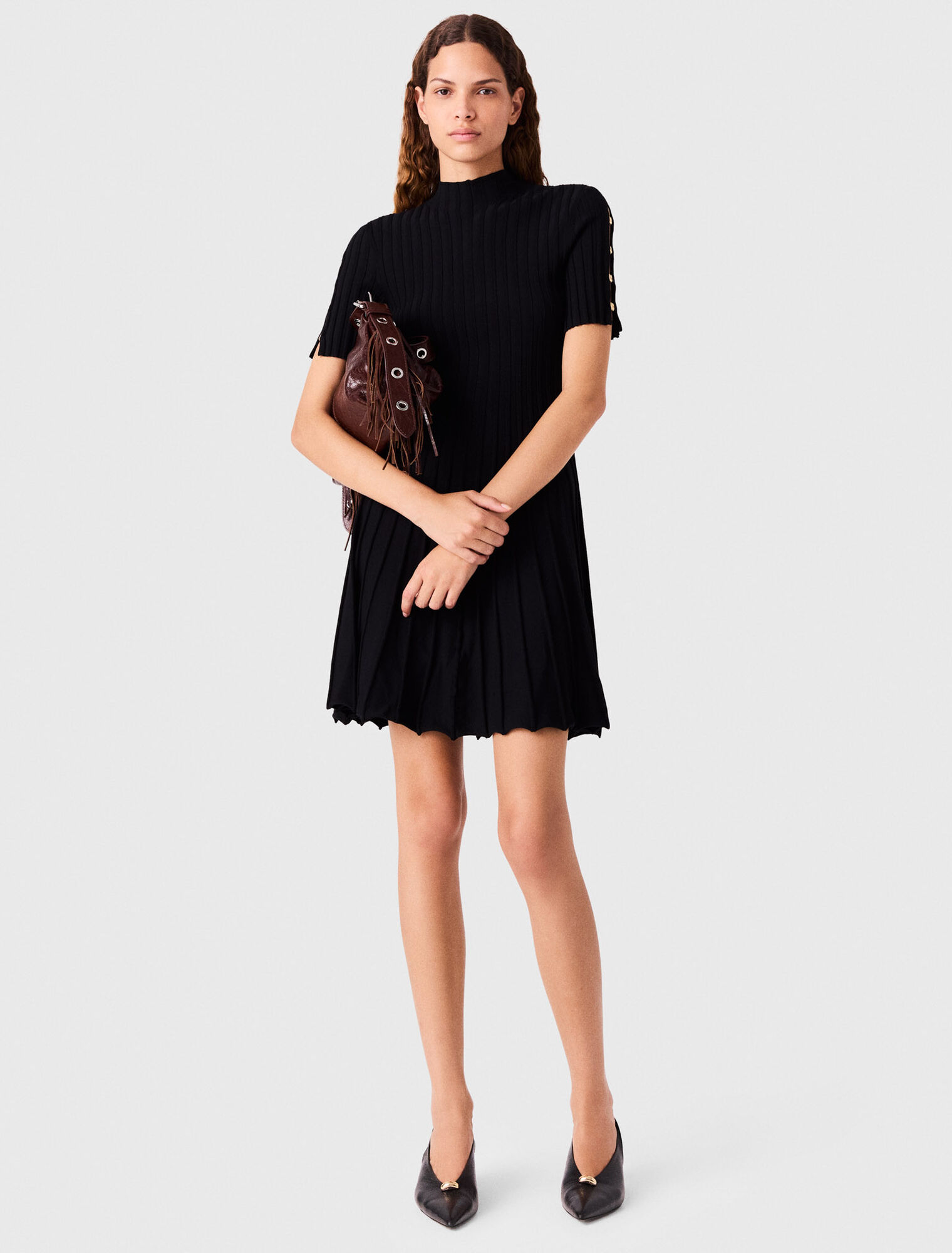 Robe courte en maille