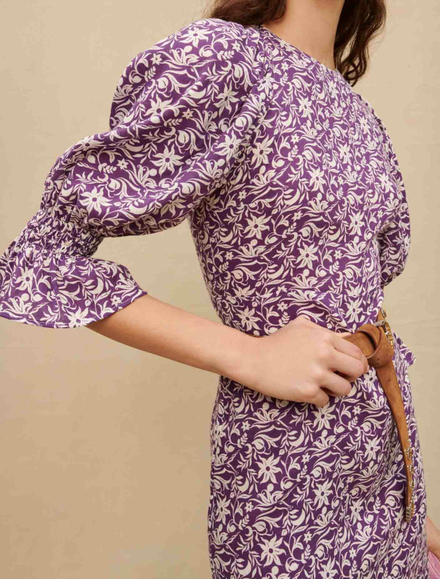 Robe courte imprimé fleuri