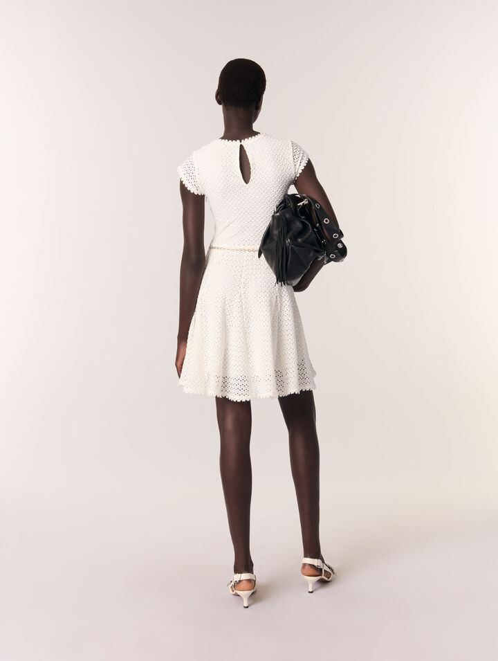 Robe courte en crochet