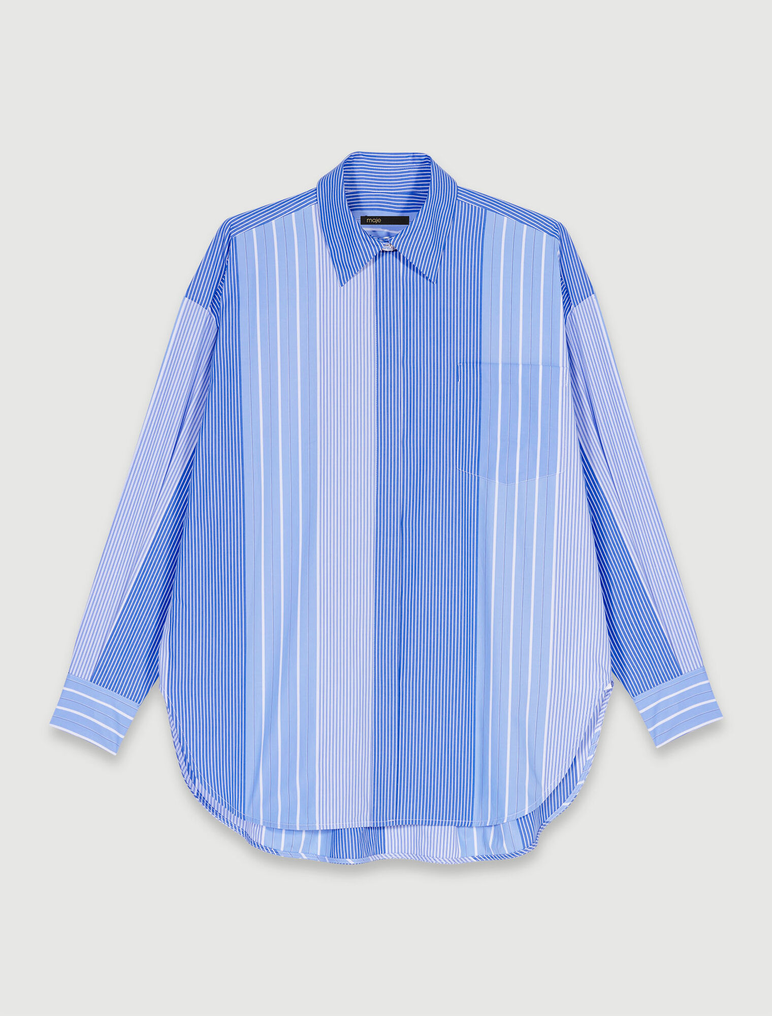 Chemise loose à rayures 