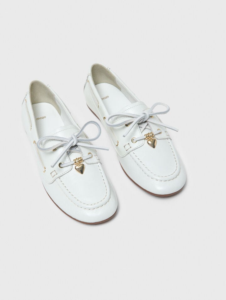 Mocassin bateau en cuir