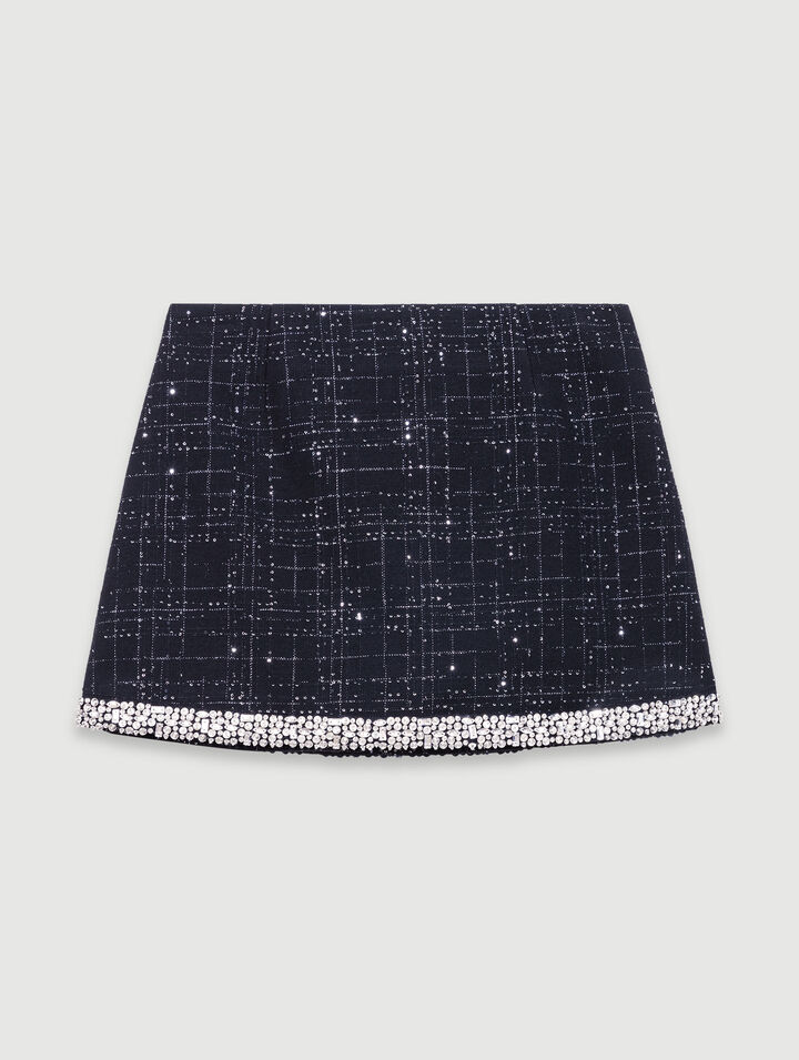 Jupe short à sequins