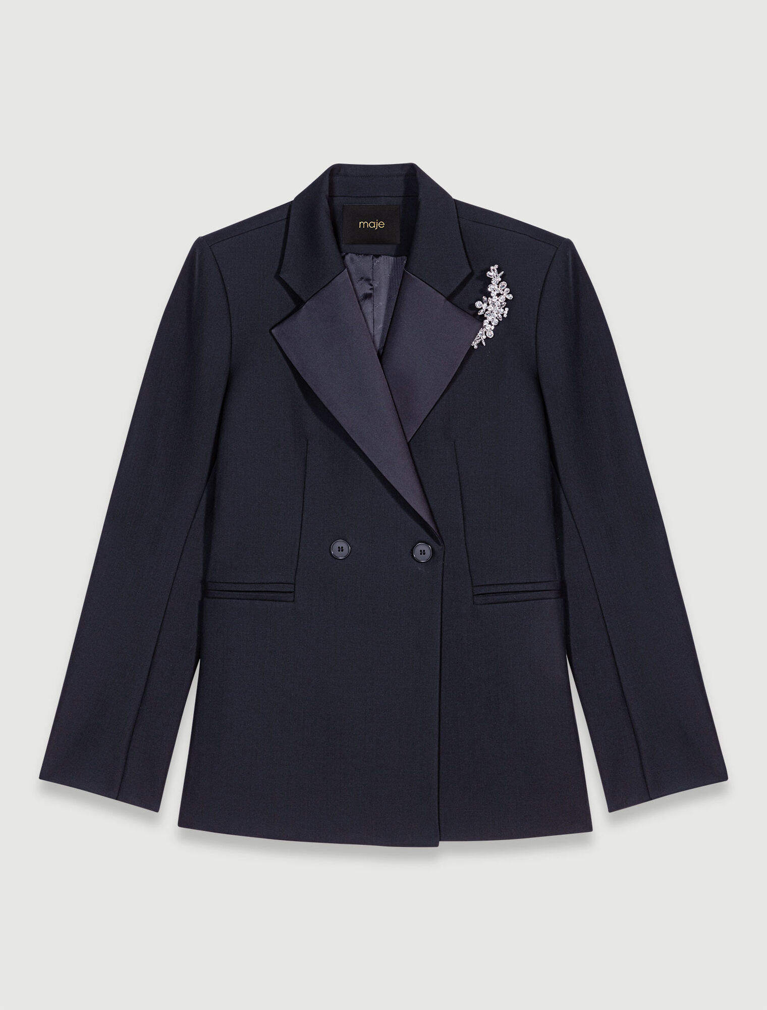 Veste de costume à broche
