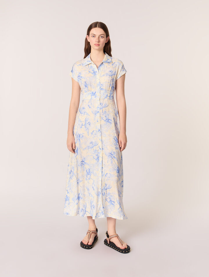 Robe longue imprimée