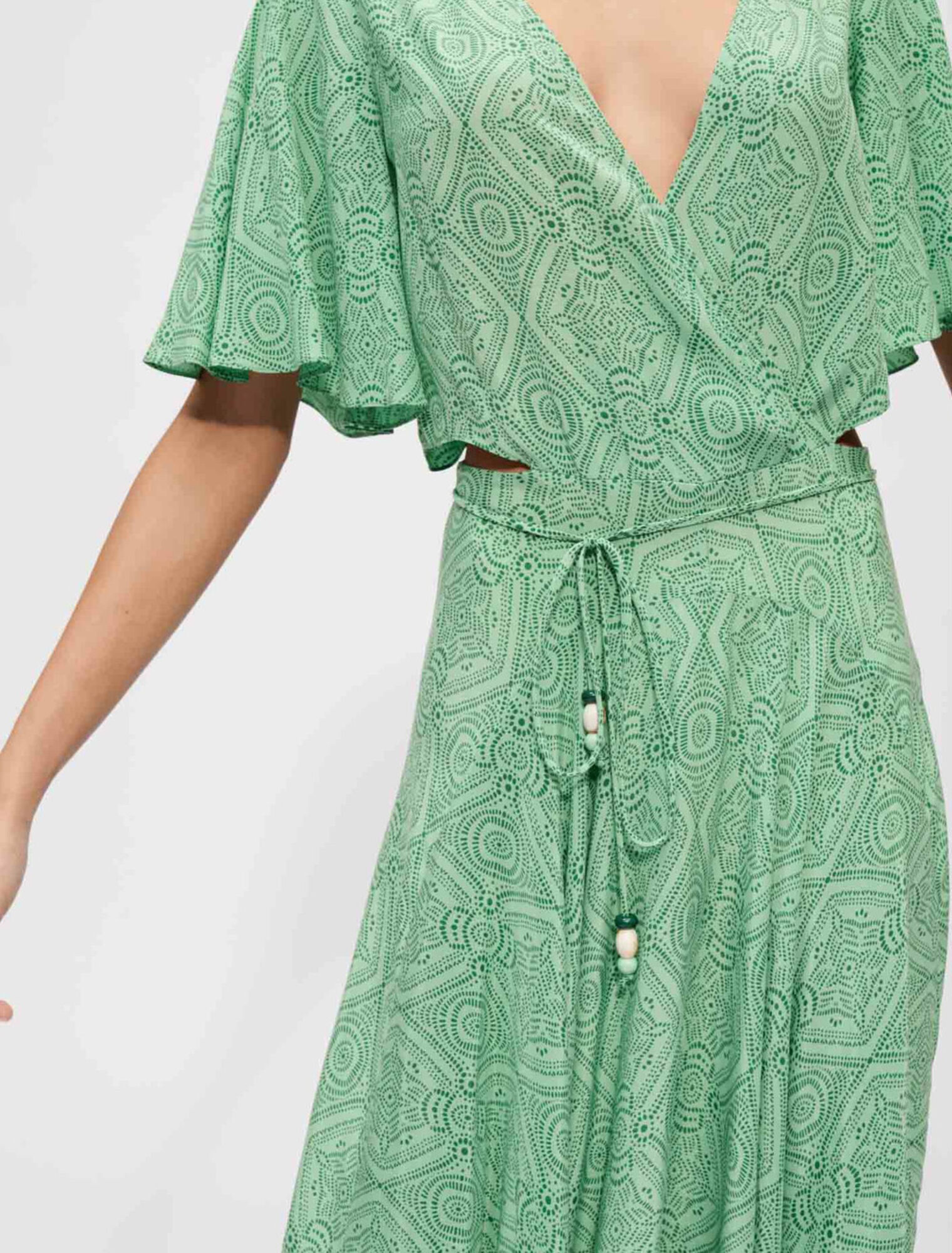 Robe foulard fluide et imprimée