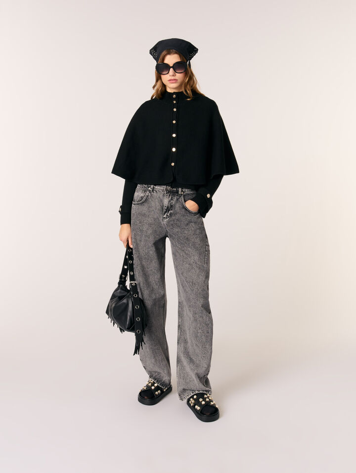 Cardigan effet cape
