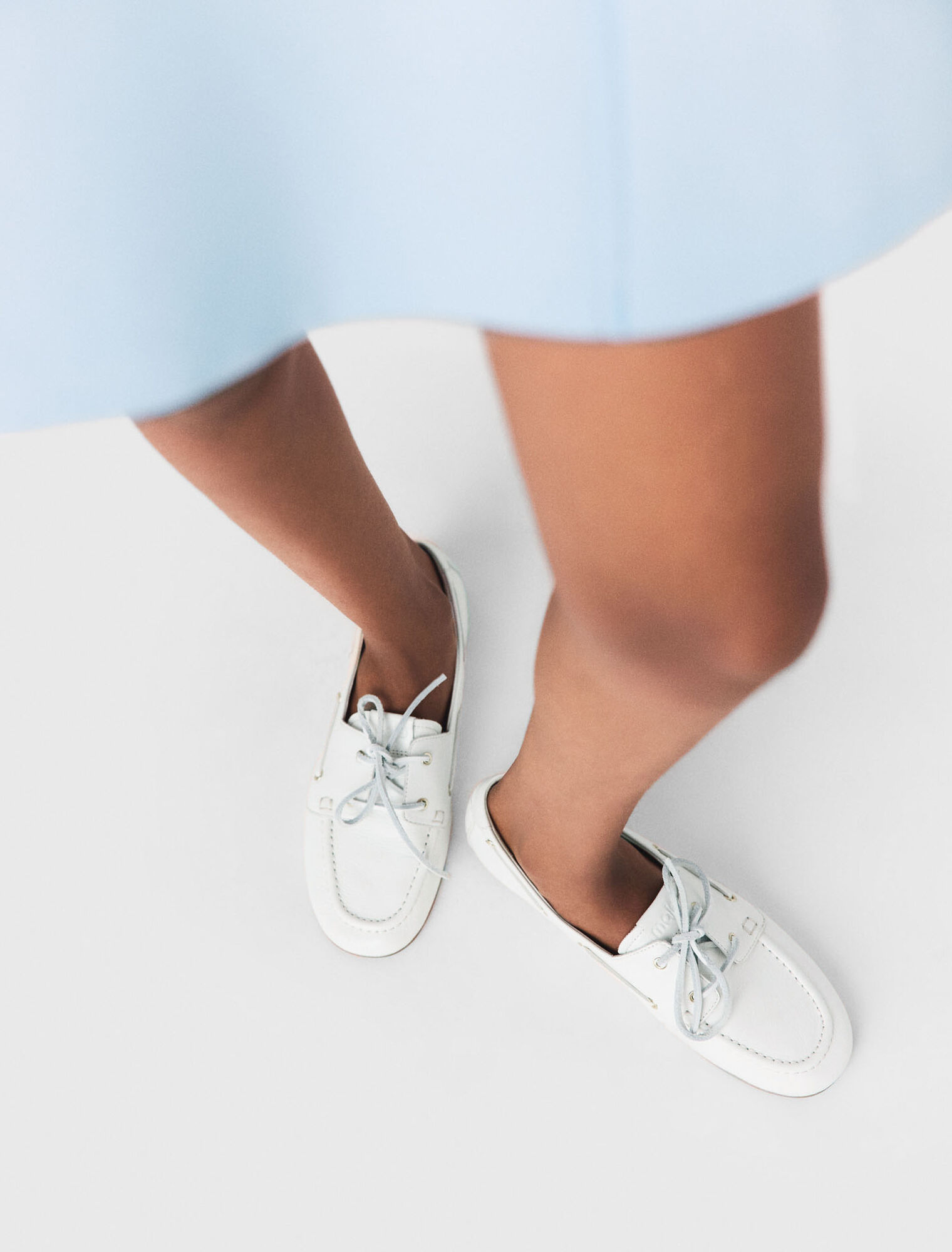 Mocassin bateau en cuir