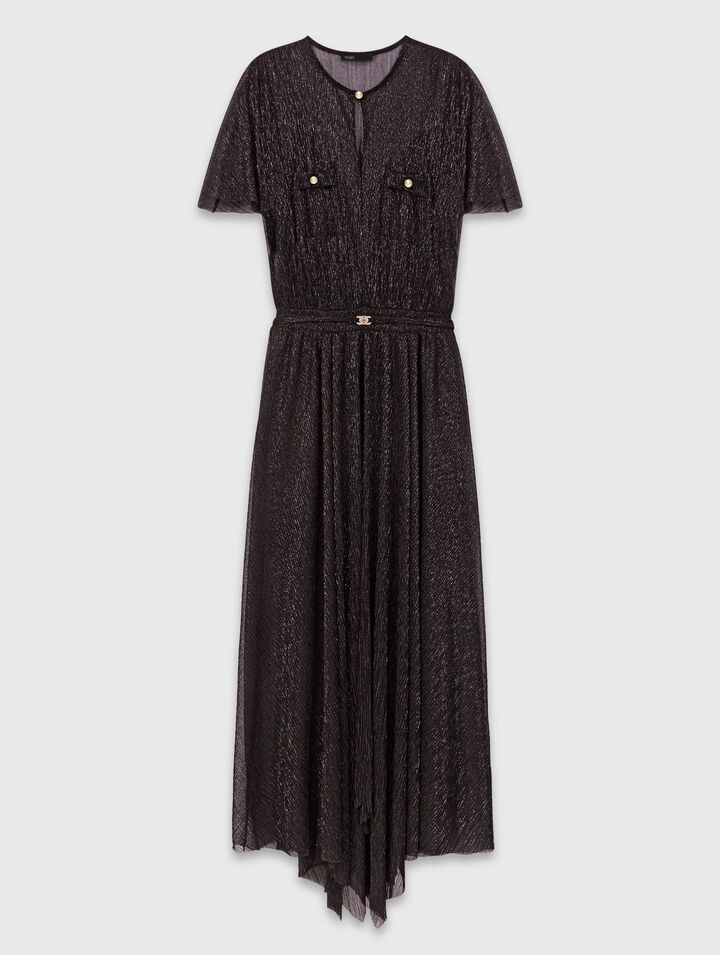 Robe longue métalisée