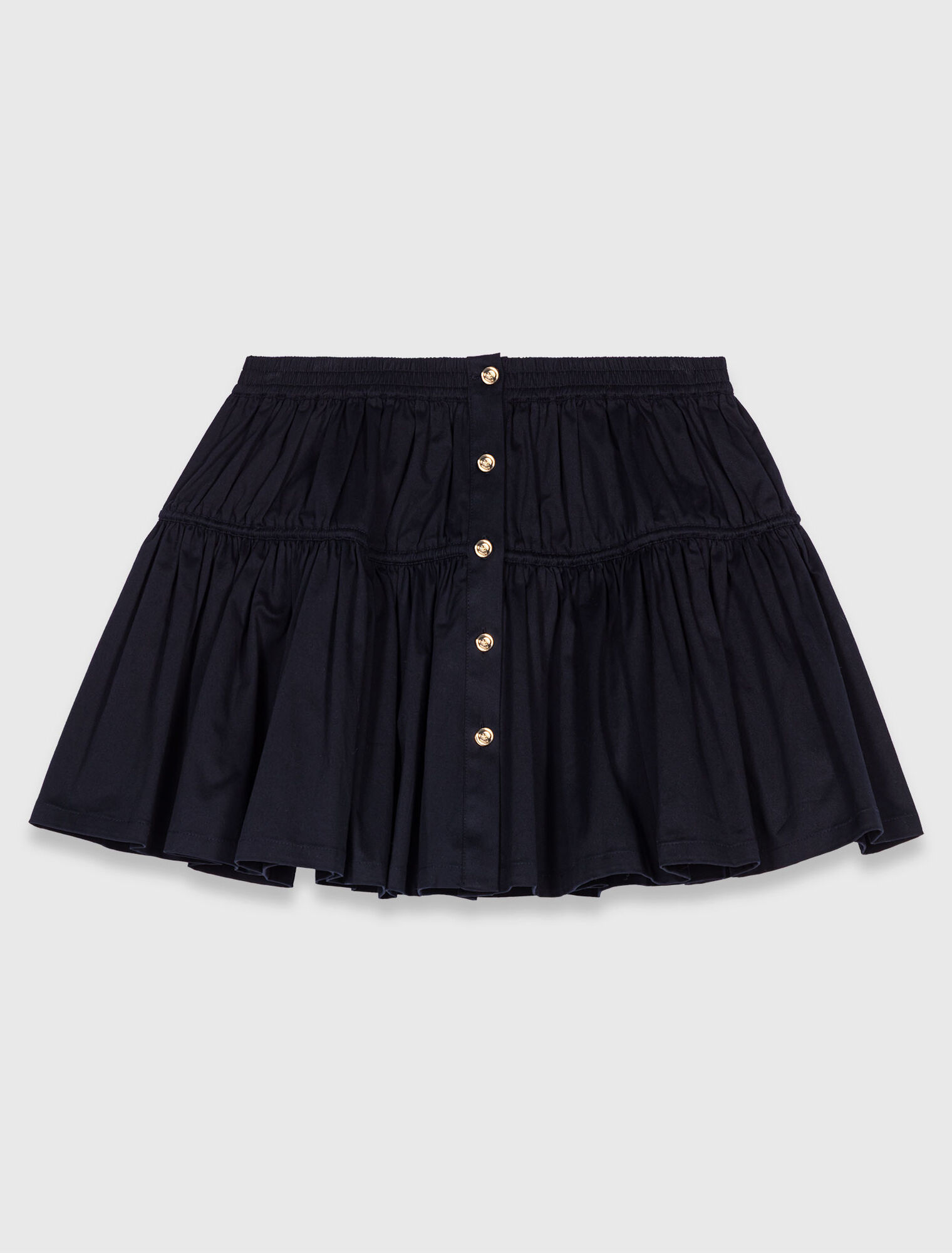 Jupe courte à taille élastique