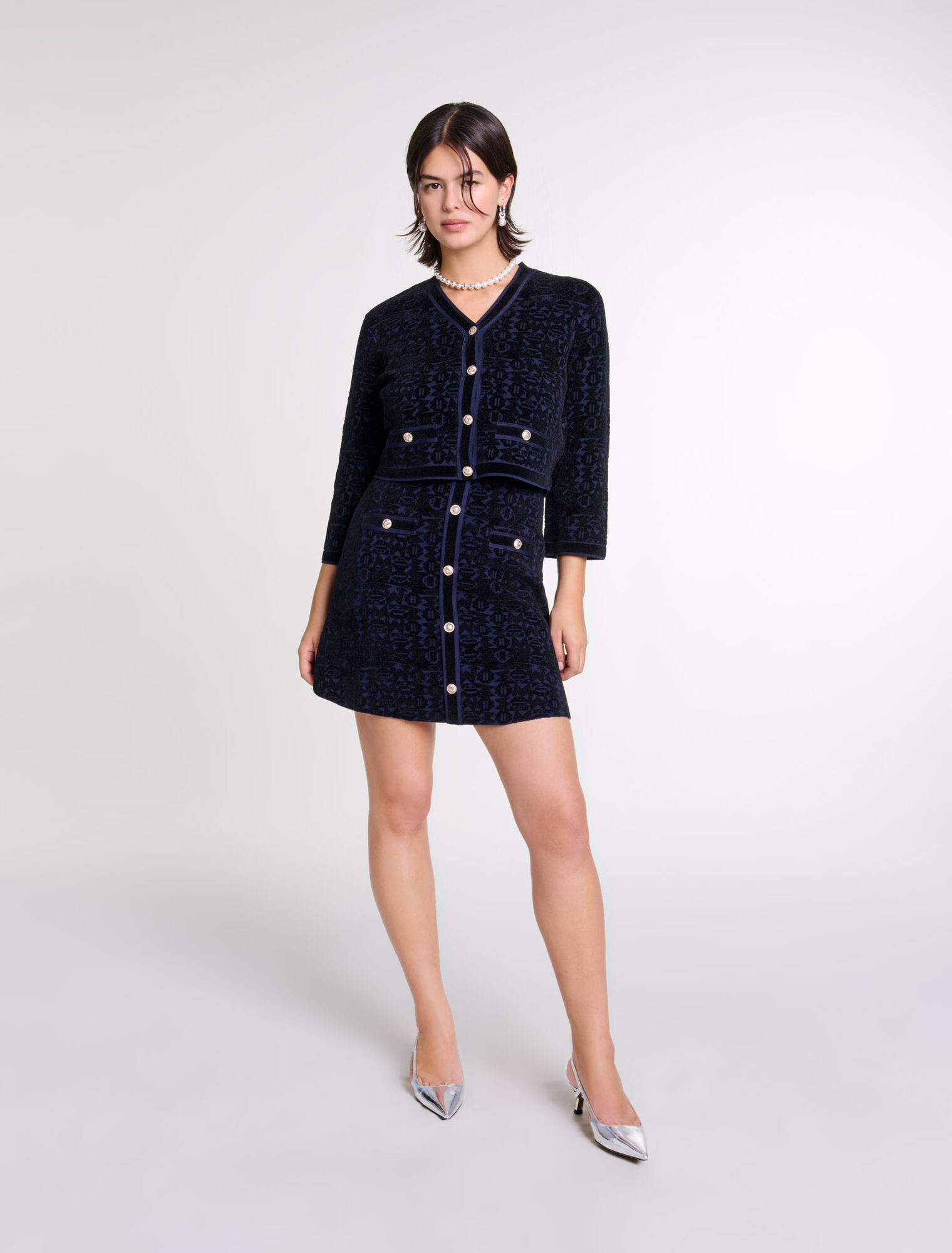 Robe 2-en-1 en maille velours