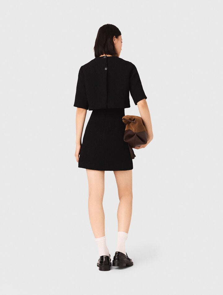 Robe 2 en 1 en tweed 