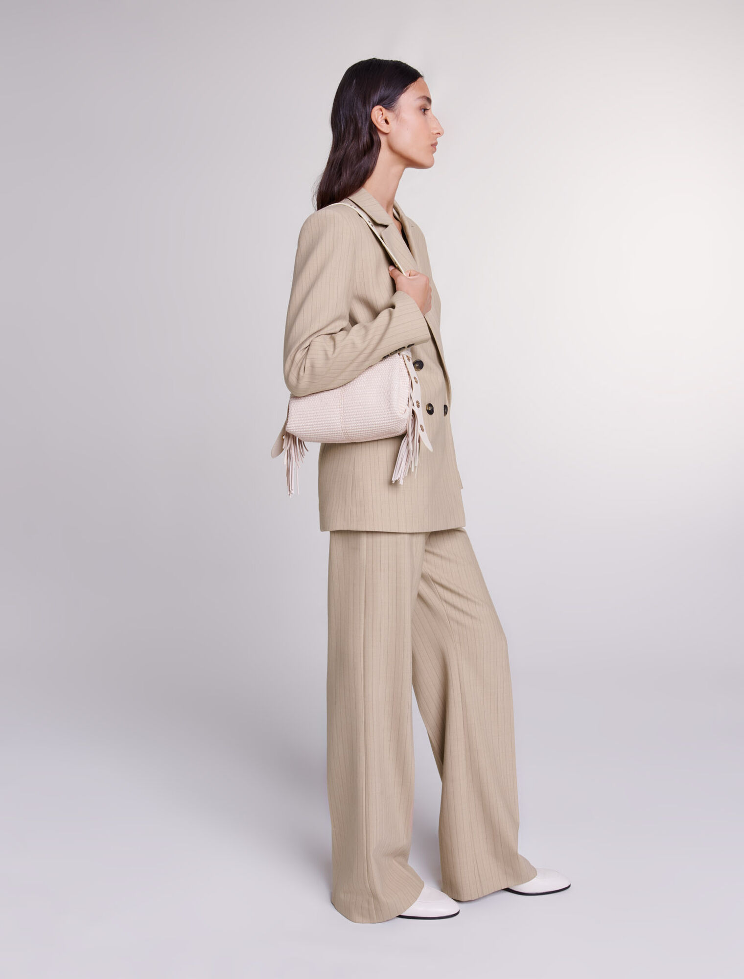 Veste de tailleur à rayures