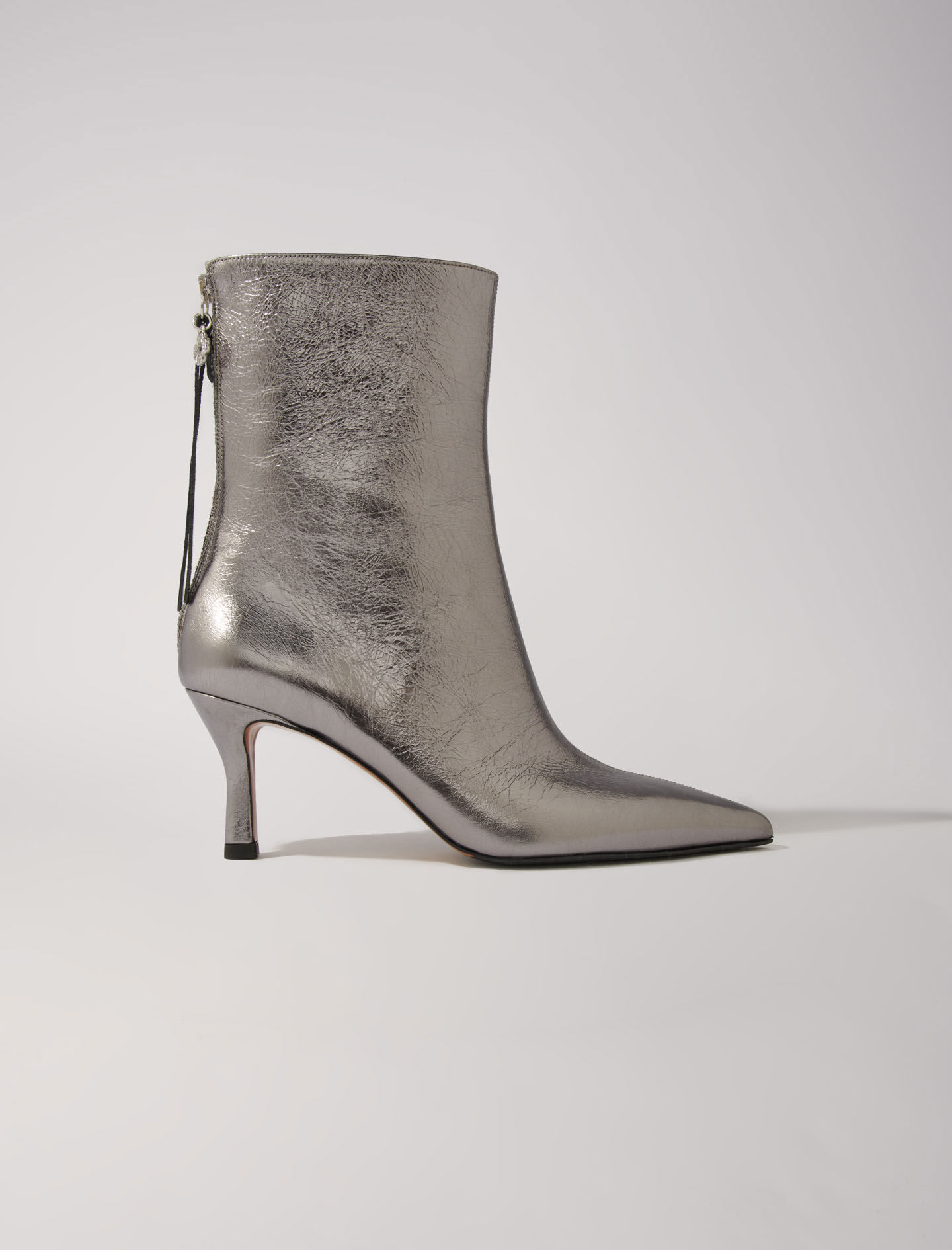 Bottines a bout pointu metalise Bottines Bottes Maje