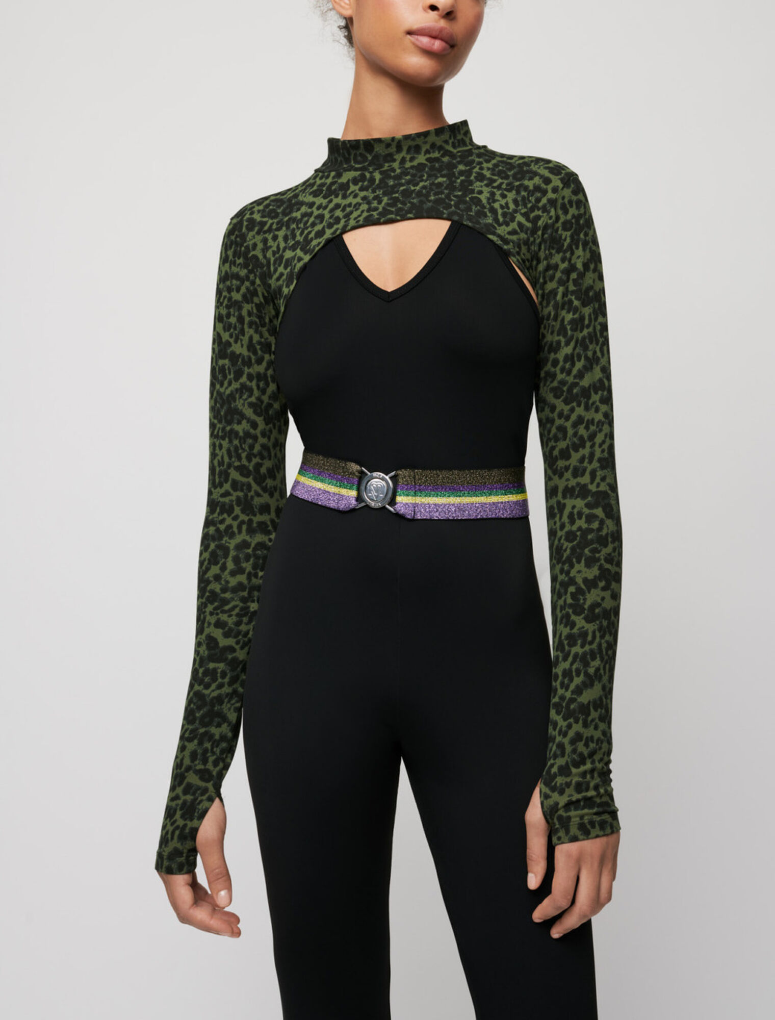 Mini crop top imprimé