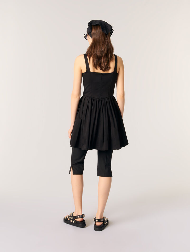 Robe courte en coton