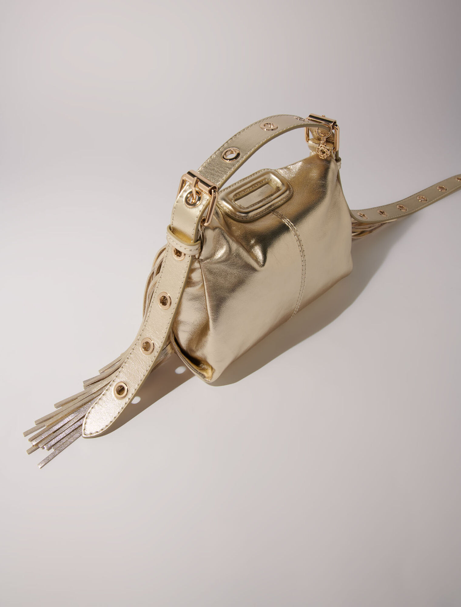 Sac Miss M Mini en cuir métal