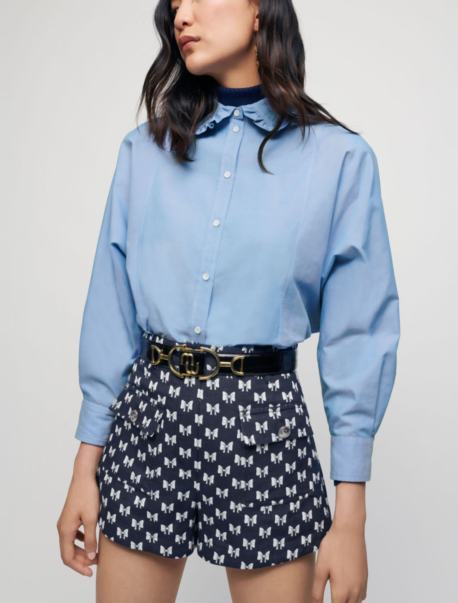 Short en jacquard nœuds