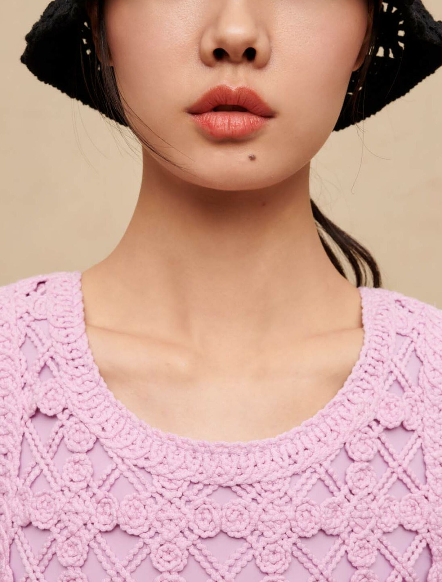 Top court en crochet