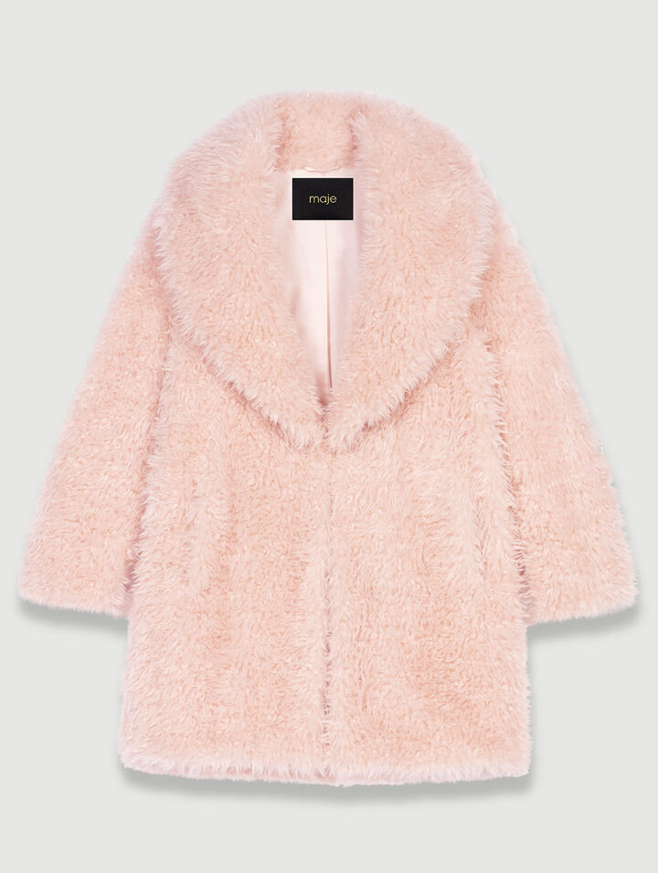 Manteau en fausse fourrure