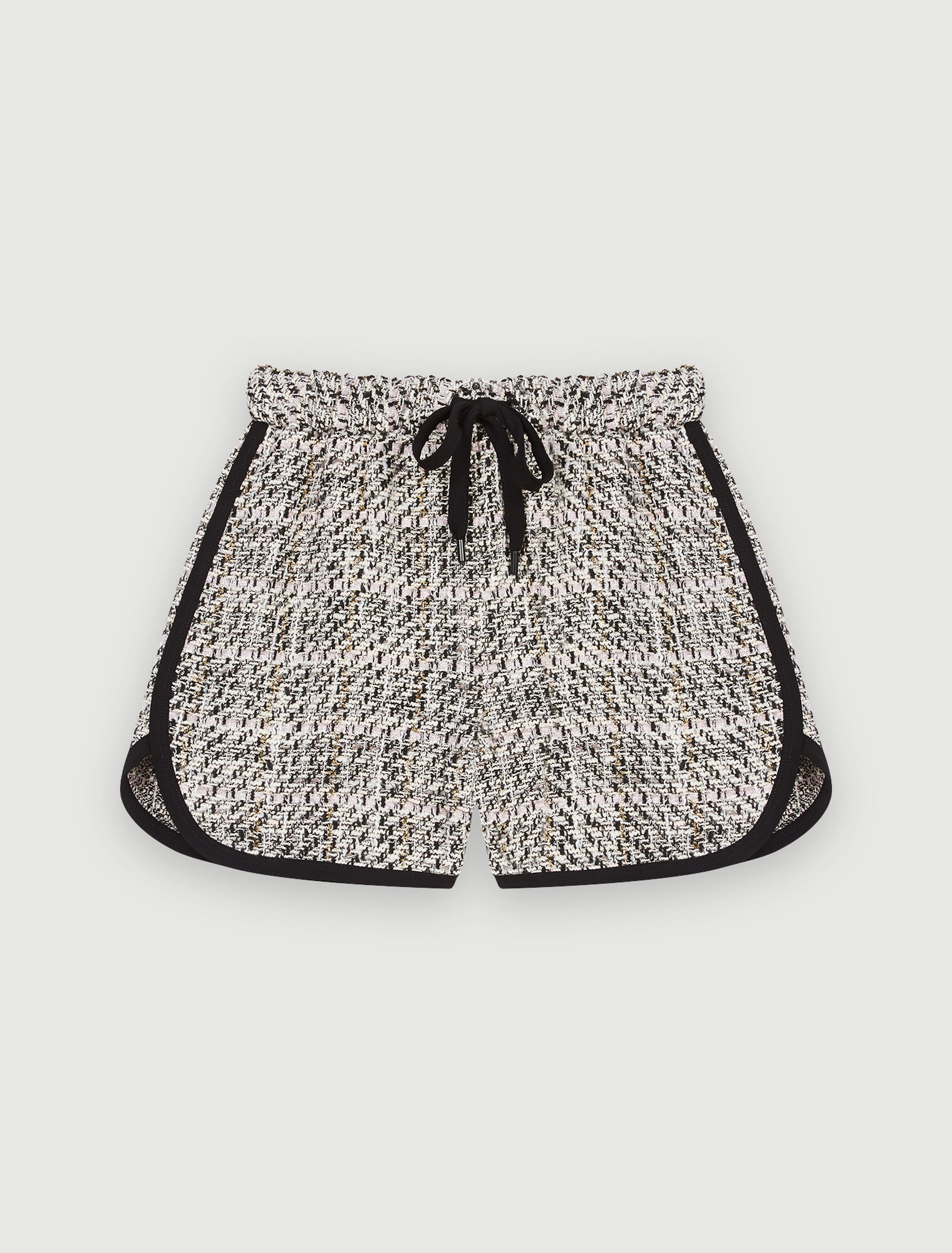 Short façon tweed contrasté