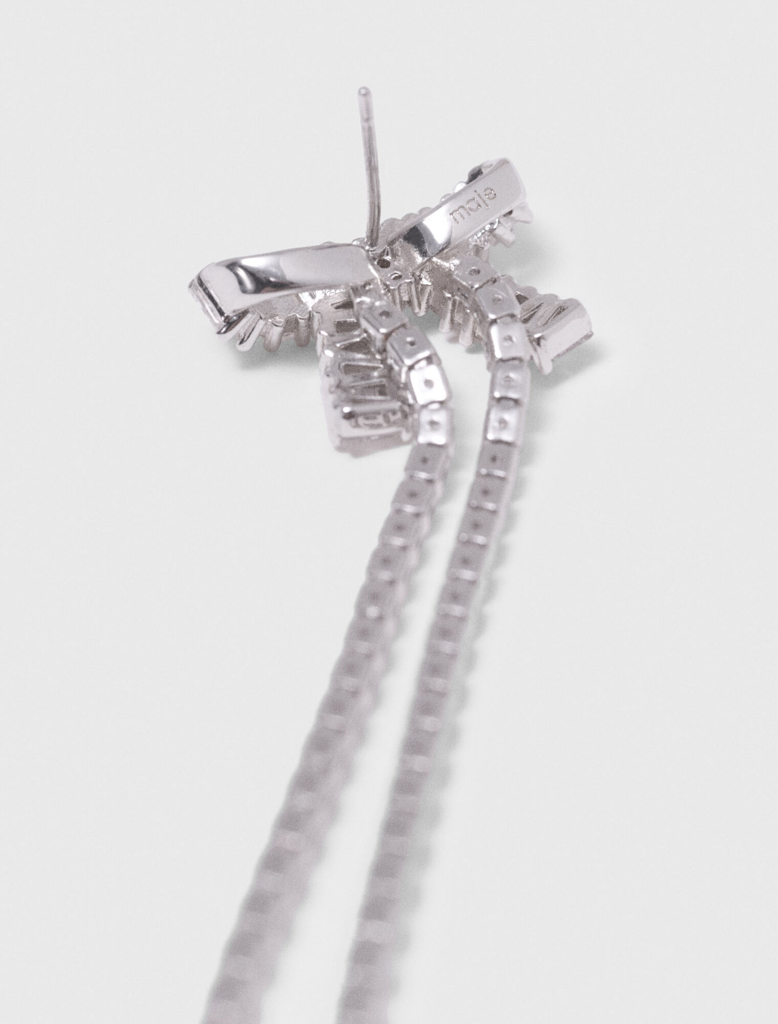 Boucles d'oreilles nœud à strass