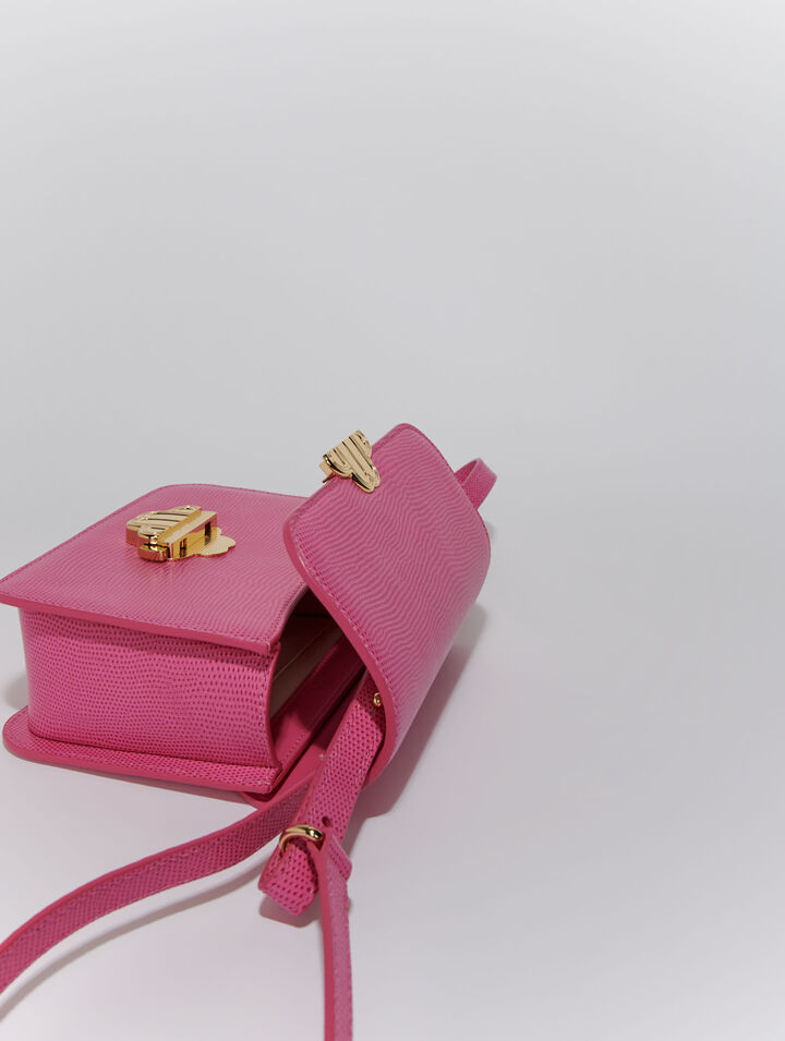 Sac Clover en cuir effet lézard