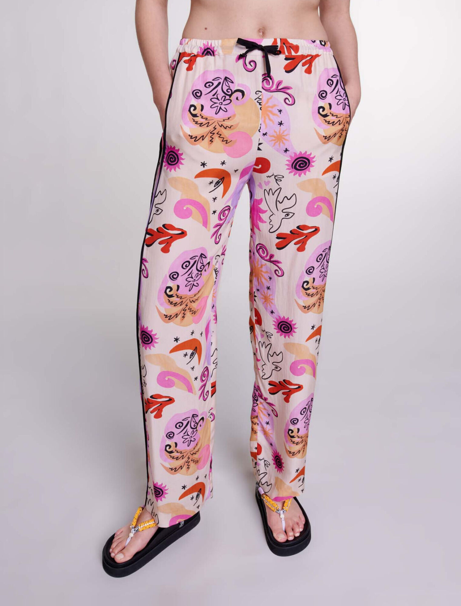 Pantalon en soie
