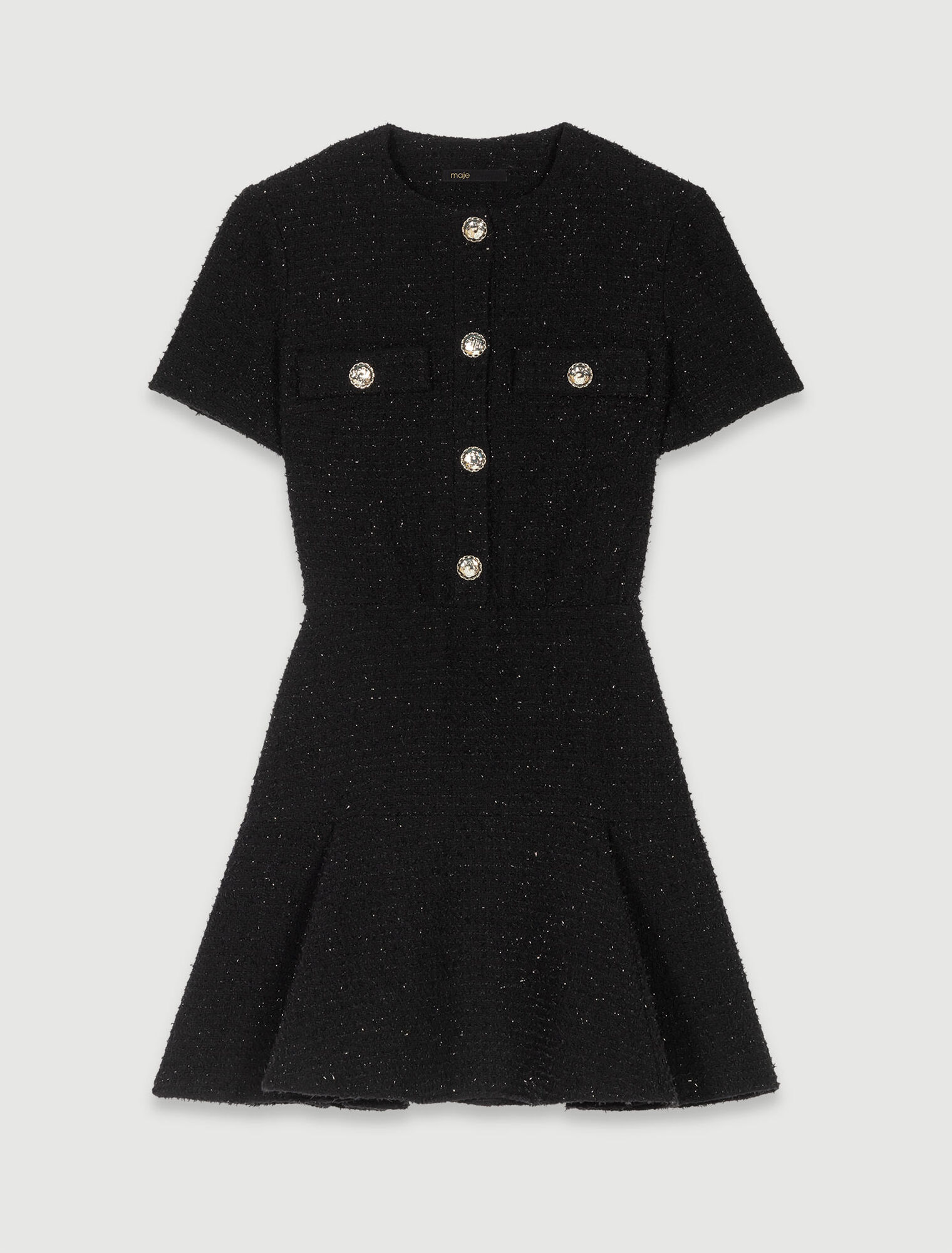 Robe courte en tweed