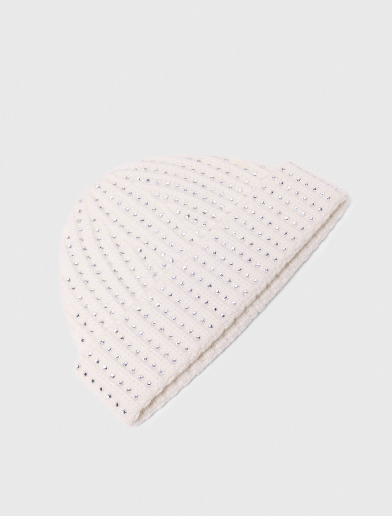 Bonnet en laine strassé