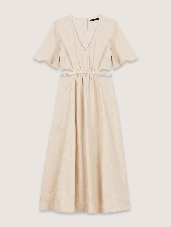 Robe longue en lin