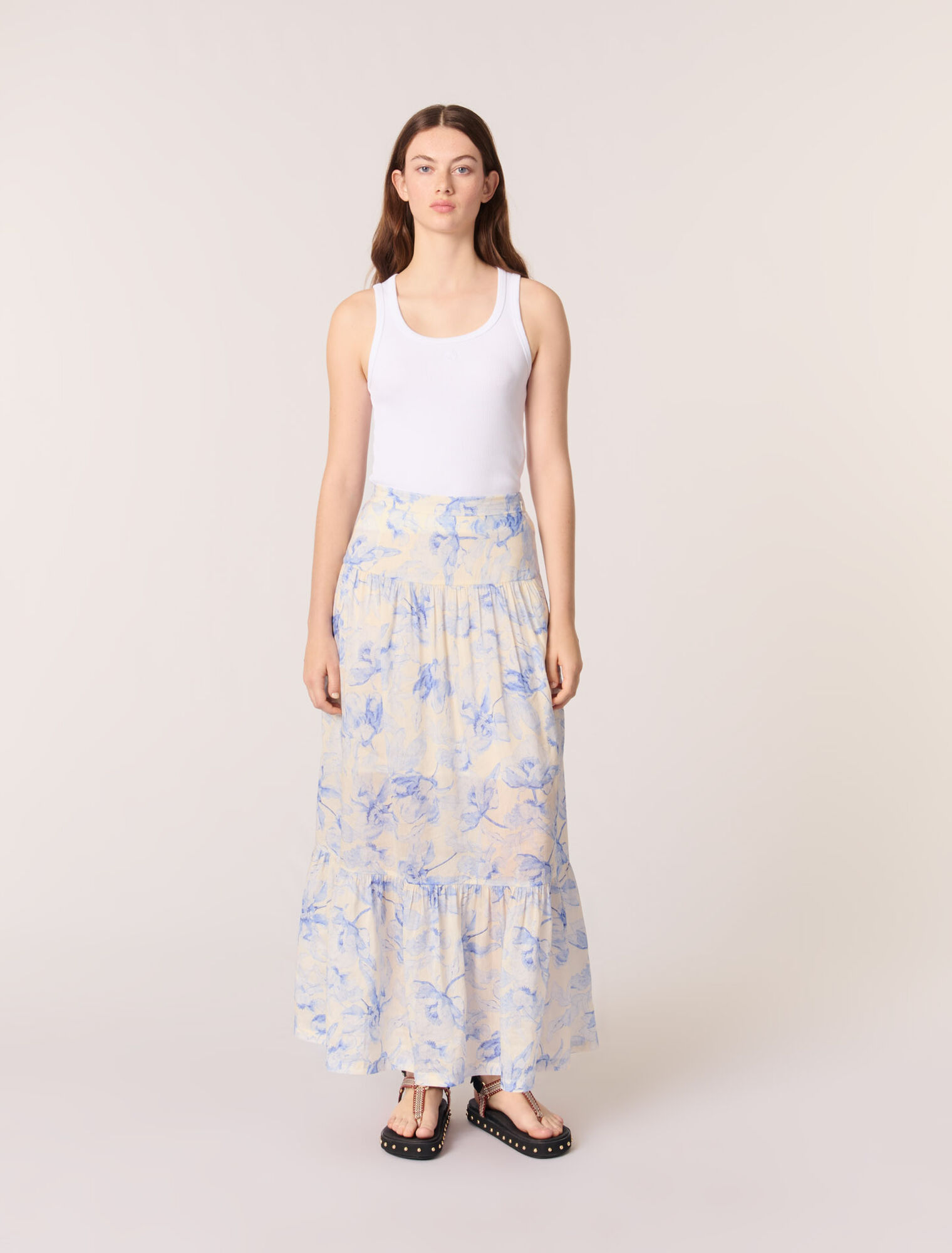 Jupe longue imprimée floral