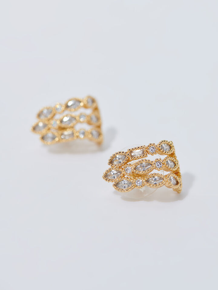 Boucles d'oreille à strass