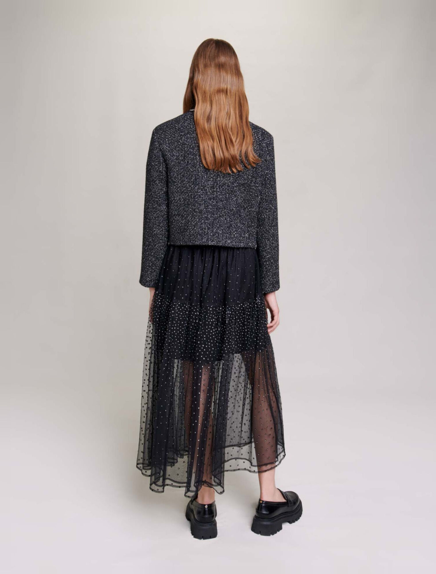 Veste courte perles