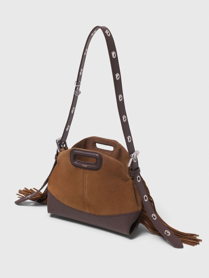 Sac Miss M mini en mix cuir & suède